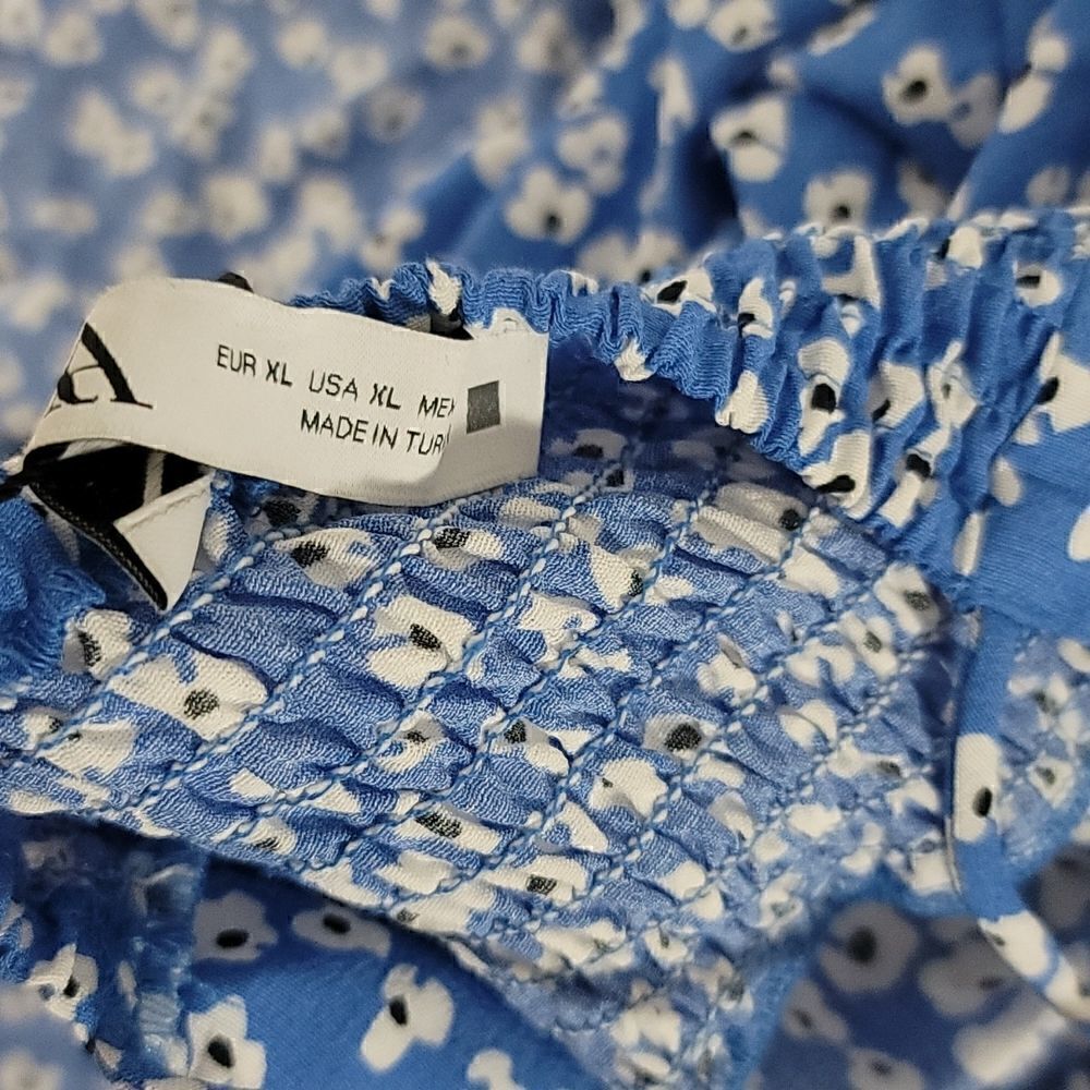 Zara NWT Printed Mini Dress Size XL - Picture 7 of 9